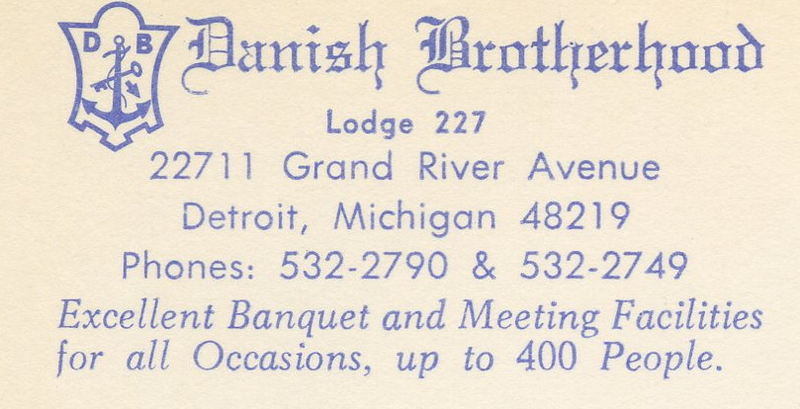 Danish Brotherhood - Vintage Postcard (newer photo)